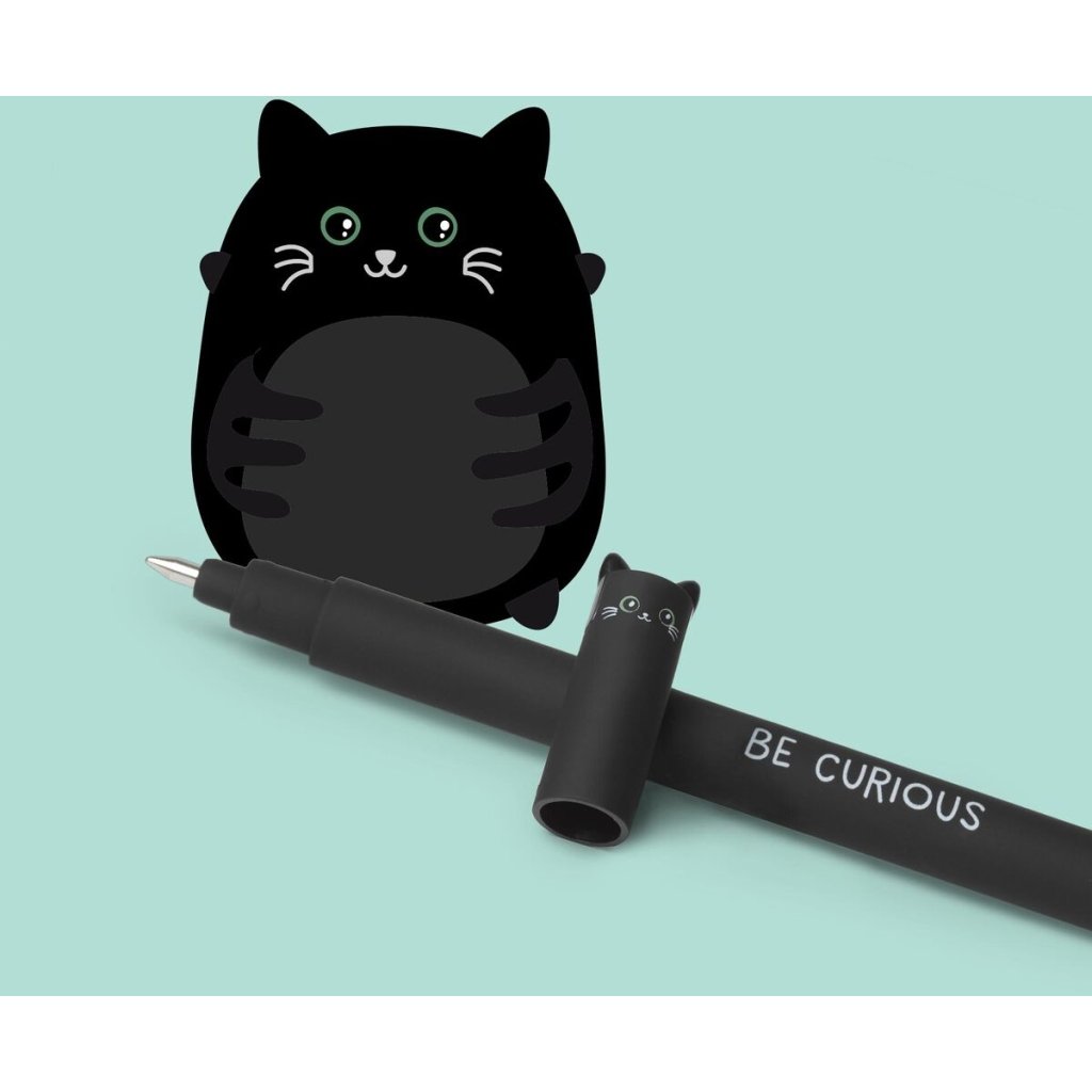 Legami Schwarze Katze löschbarer Gelstift