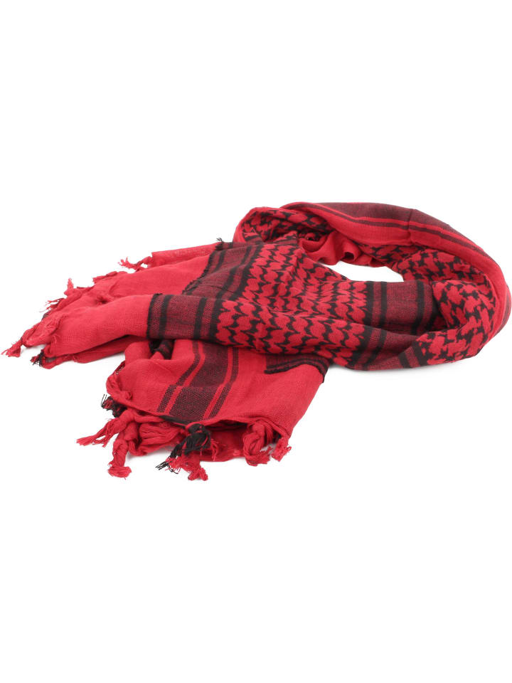 Normani Outdoor Sports Shemagh Halstuch in Rot/Schwarz günstig kaufen onesize