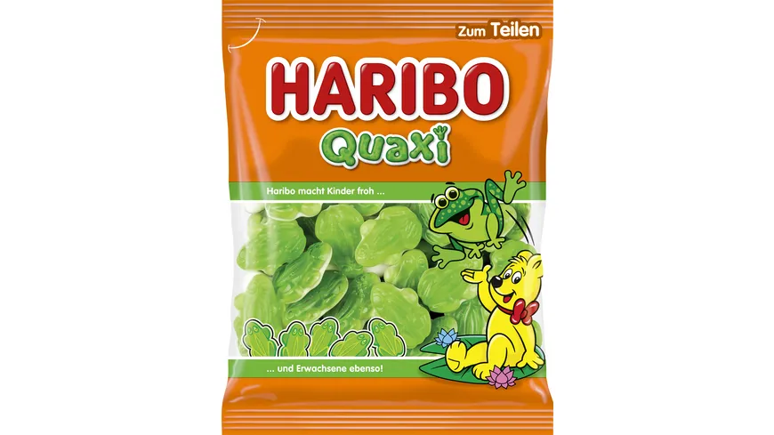 Haribo Fruchtgummi mit Schaumzucker Quaxi Frösche 175 g