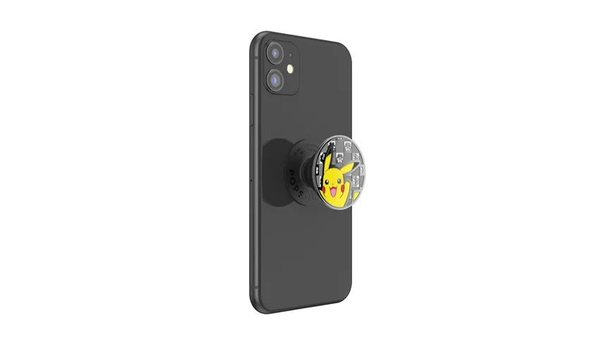 PopGrip - ausziehbarer Handy-Griff Handyhalter - Pokémon Enamel Hey Pikachu