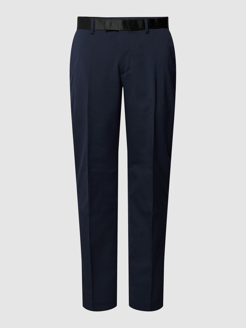 Anzughose mit Gesäßtaschen in marineblau