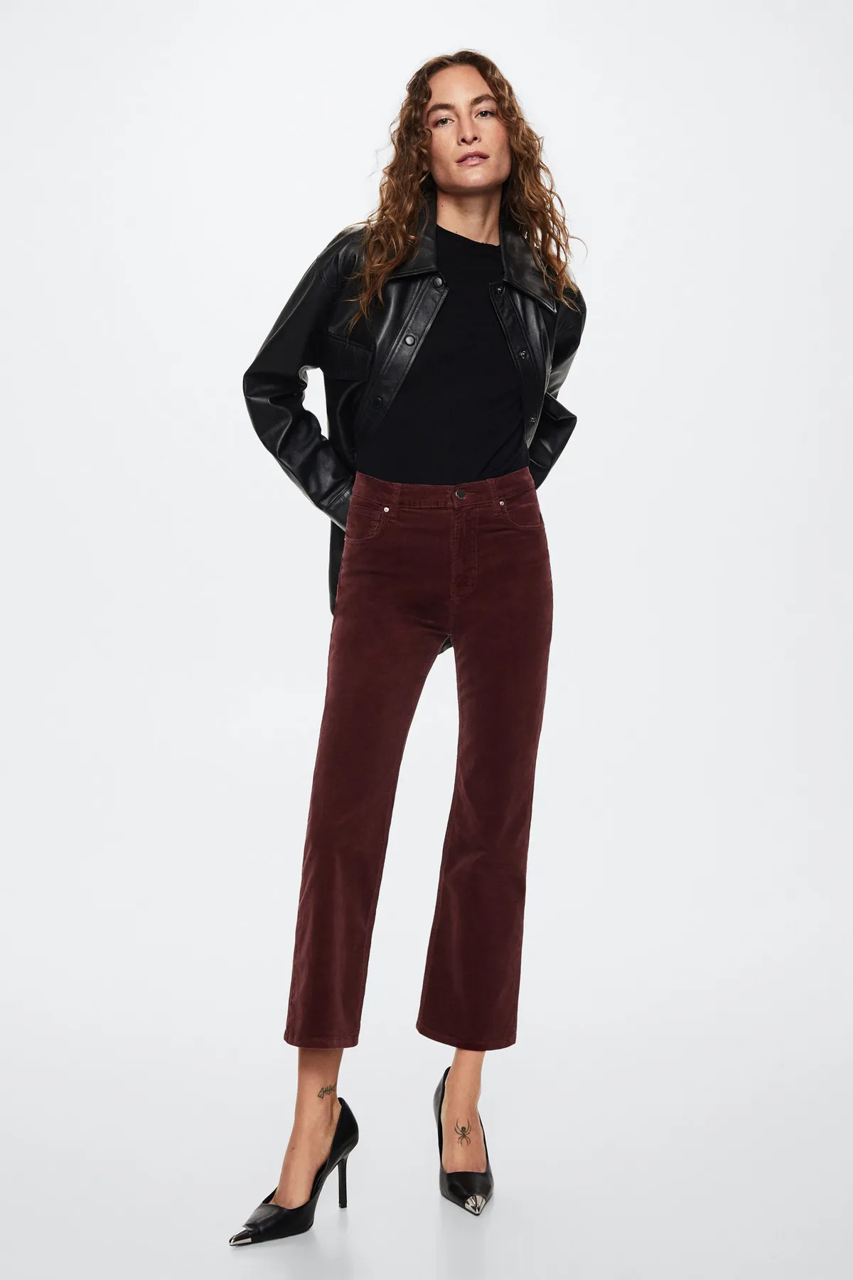 MANGO  37008254 Jeans Burgund