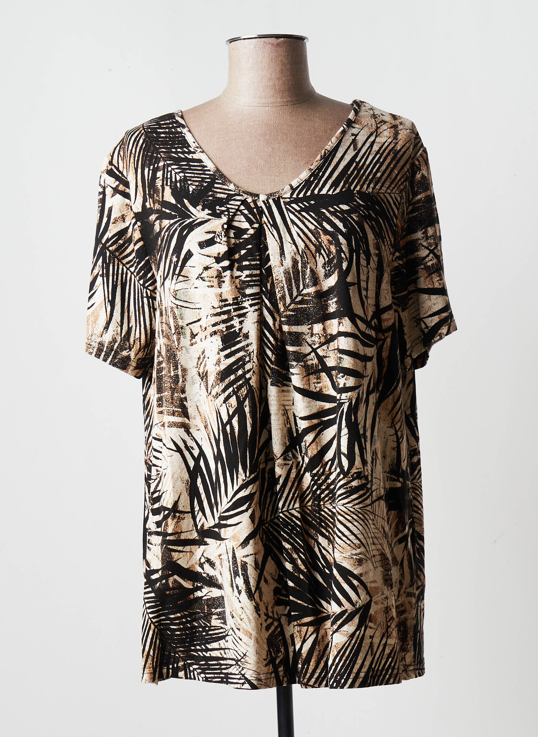 Ciso Tuniquemanchecourte Femme couleur beige