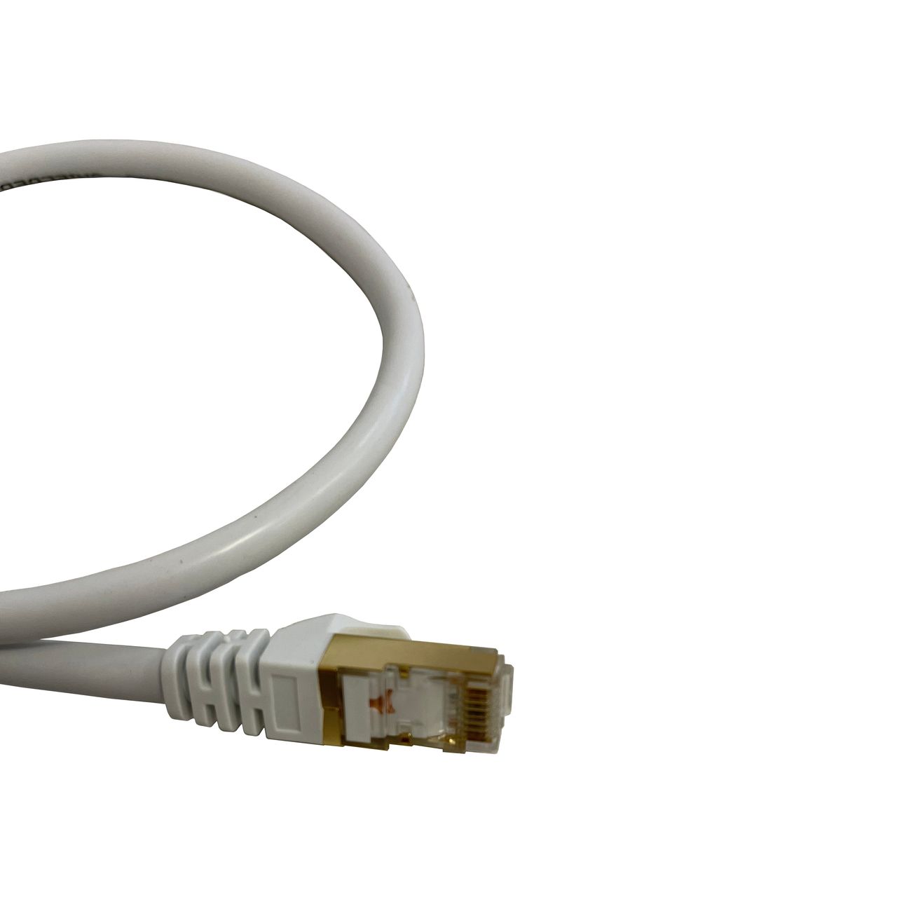 Vago-Tools CAT7 Patchkabel Netzwerkkabel weiß 2m rund