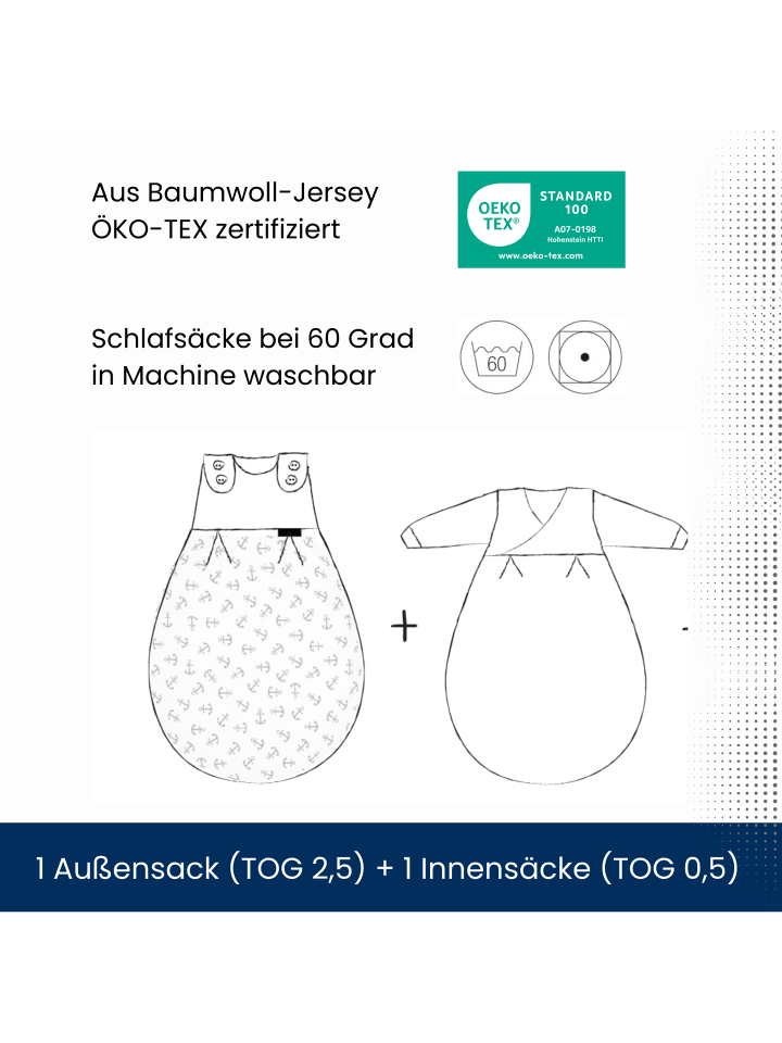 Alvi Schlafsack Baby Mäxchen 2teilig Exclusiv in Wolke Silber günstig kaufen