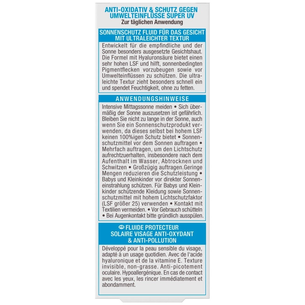 ANTI-OXIDATIV SUPER UV SONNENSCHUTZ-FLUID LSF 50+