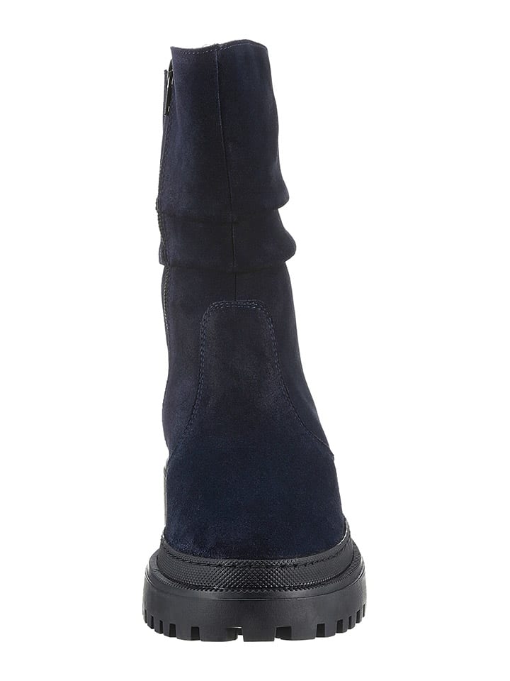 Heine Leder-Stiefel in Dunkelblau günstig kaufen