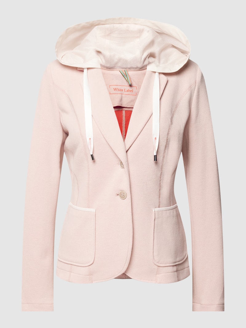 Blazer mit Kapuze in sand