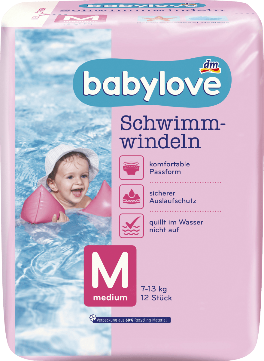 Schwimmwindeln Gr. M (7-13 kg), 12 St