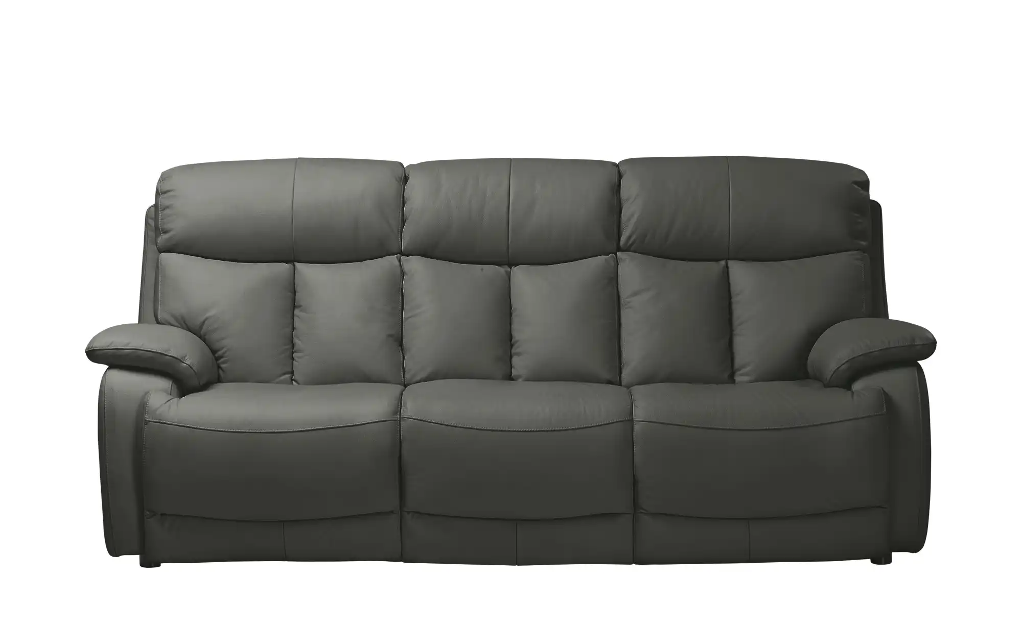 Wohnwert Sofa 3-sitzig aus Echtleder mit manueller Relaxfunktion Ambra