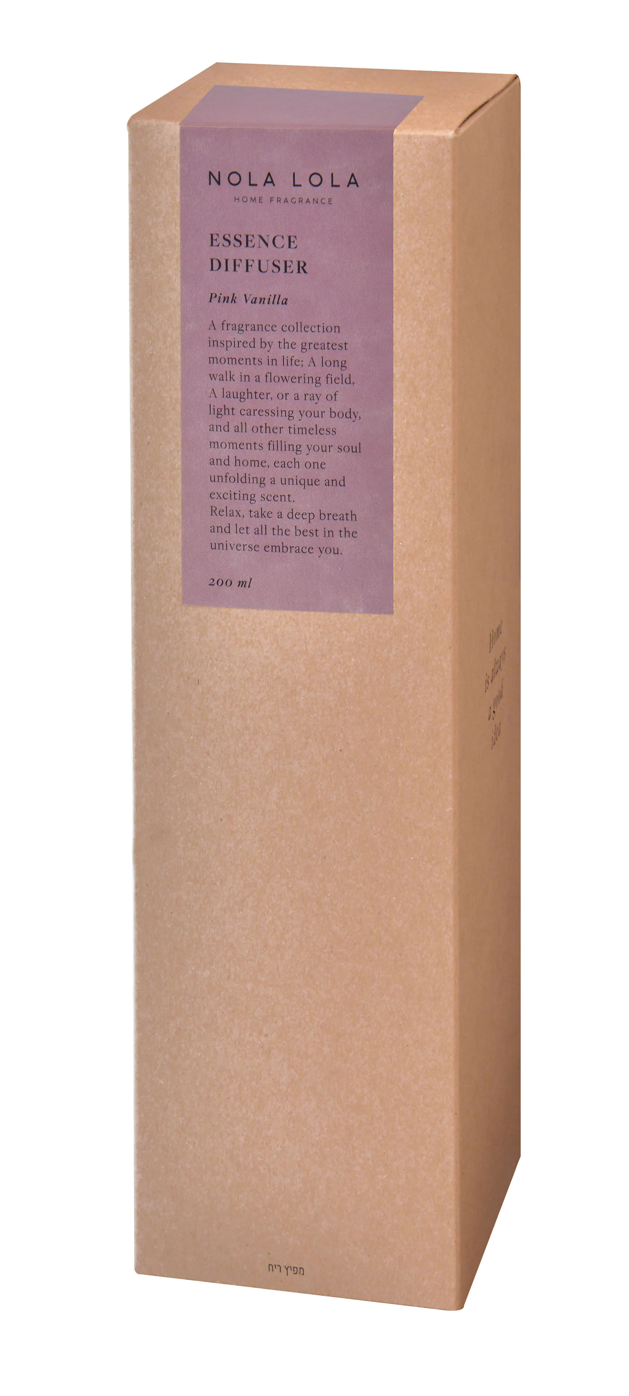 Αρωματικός Διαχύτης Nola Lola Pink Vanilla με Καλαμάκια, 200 ml