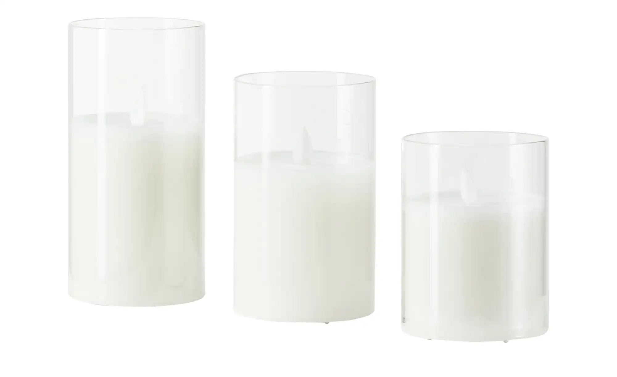 HOME STORY LED Kerze, 3er Set