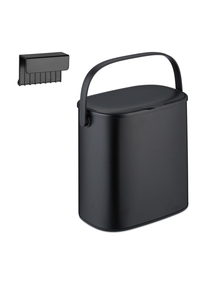 relaxdays Mülleimer in Schwarz - 5 l günstig kaufen onesize