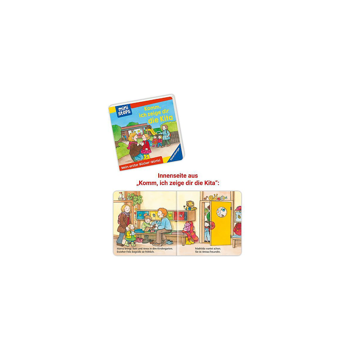 ministeps: Mein erster Bücher-Würfel: Kita, Zoo und Feuerwehr (Bücher-Set)