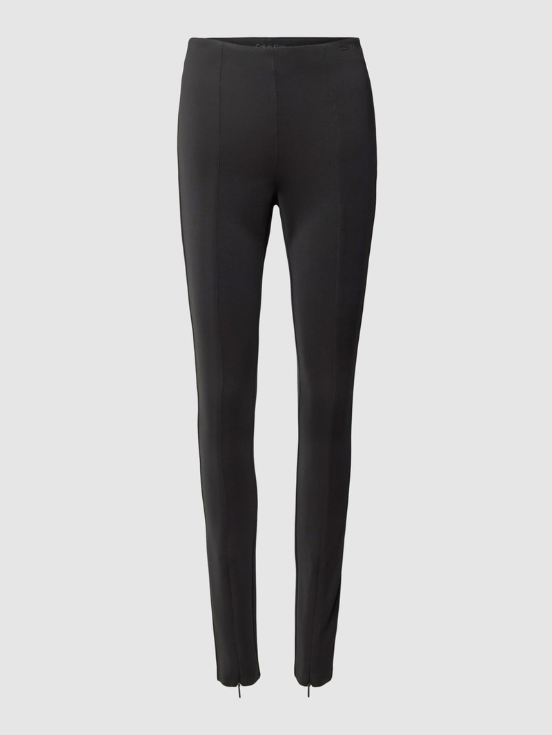 Leggings mit elastischem Bund in schwarz