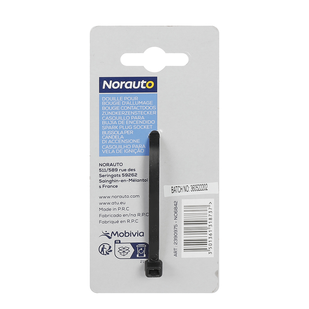 Norauto Zündkerzennuss 16 mm 3/8"-Vierkant, 12-kant - ATU