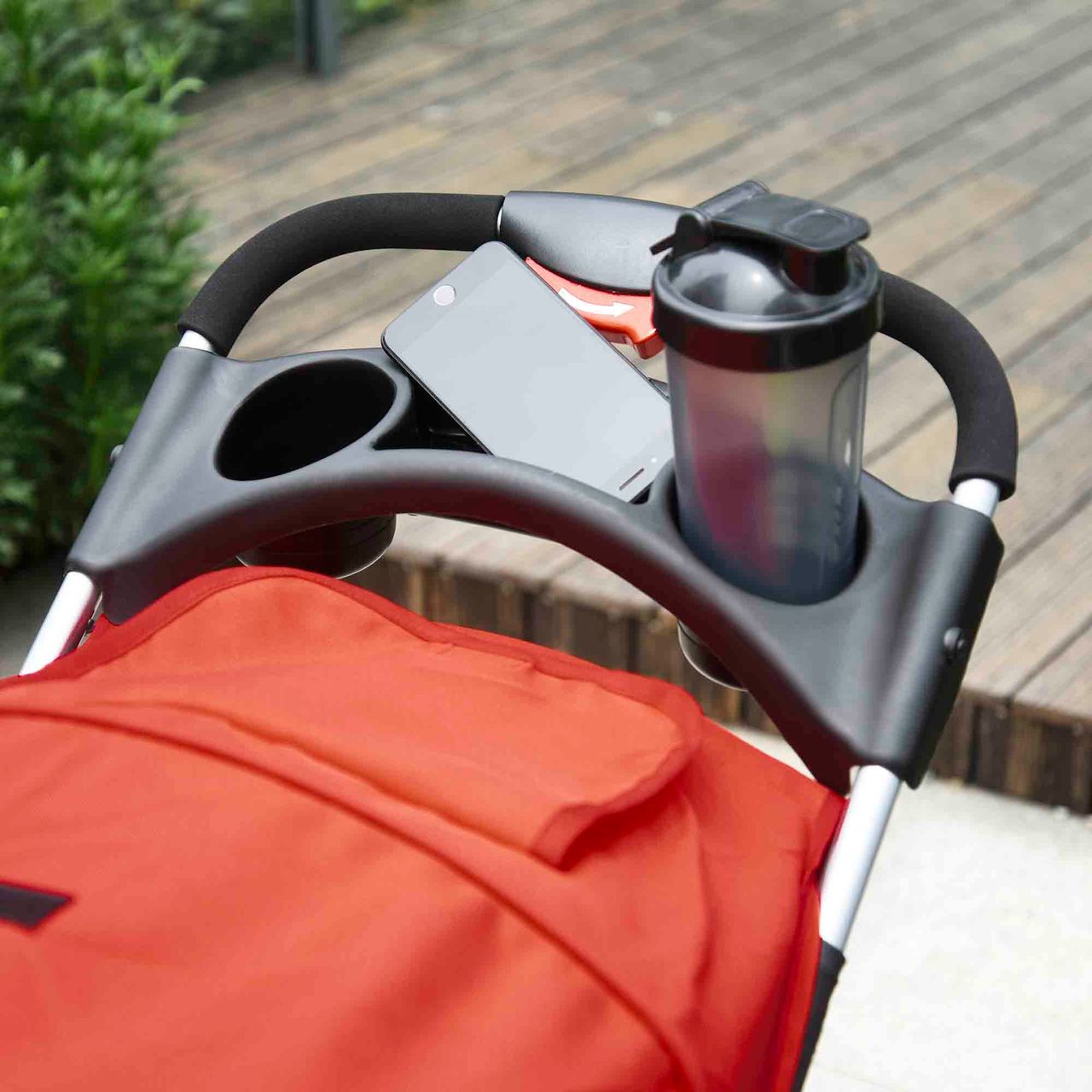 PawHut Hundewagen Hundebuggy Katzen Pet Stroller mit 3 Rädern klappbar Rot