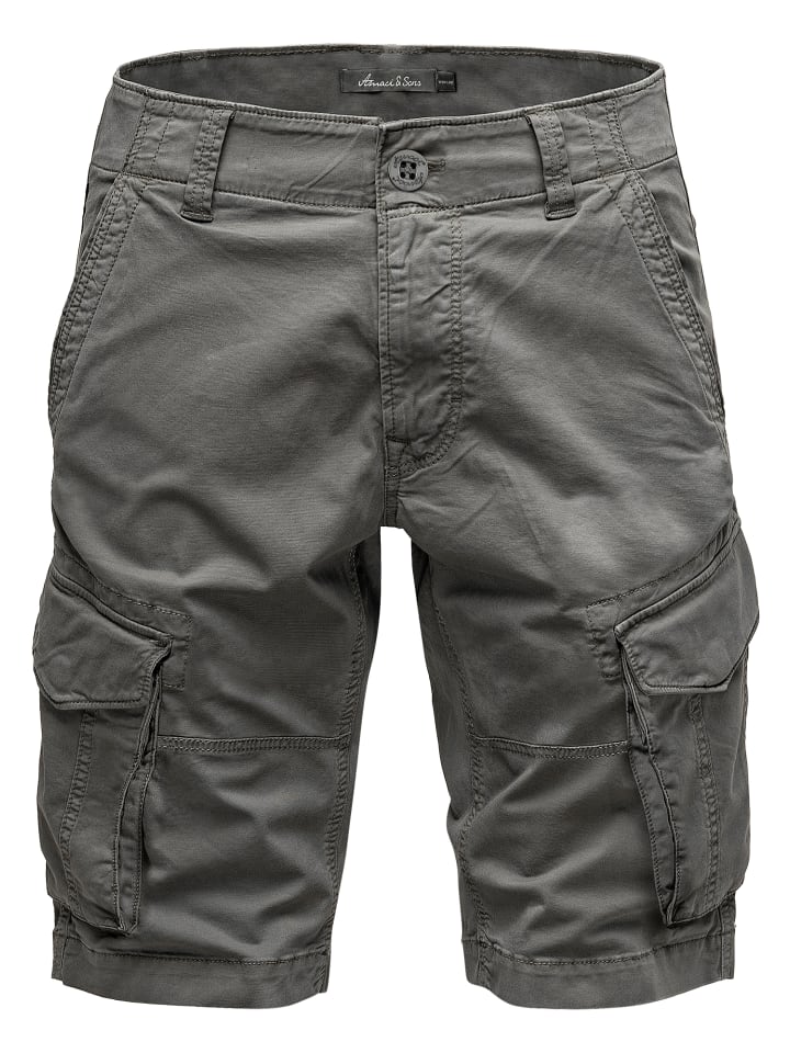 Amaci&Sons Cargoshorts RIVERLEA in Dunkelgrau günstig kaufen