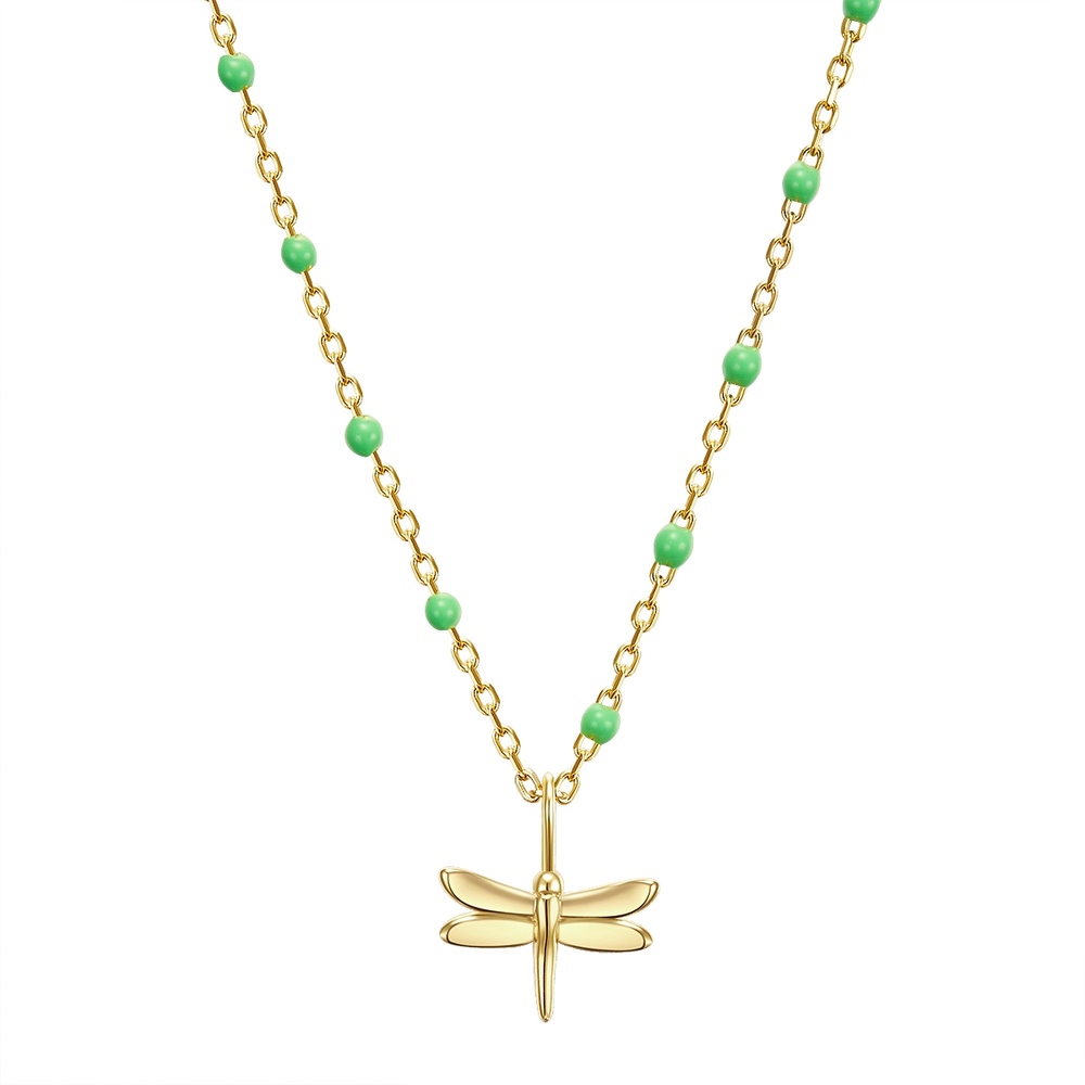 Glanzstücke München Collier en argent Papillon Argent sterling en Or jaune collier