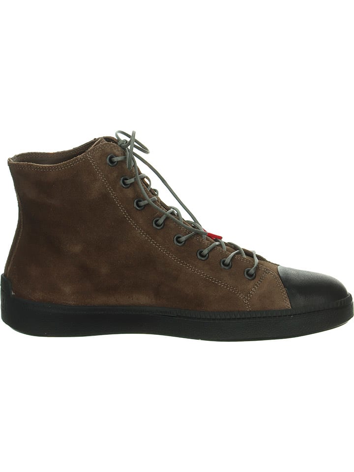 Think! Leder-Boots in Braun günstig kaufen