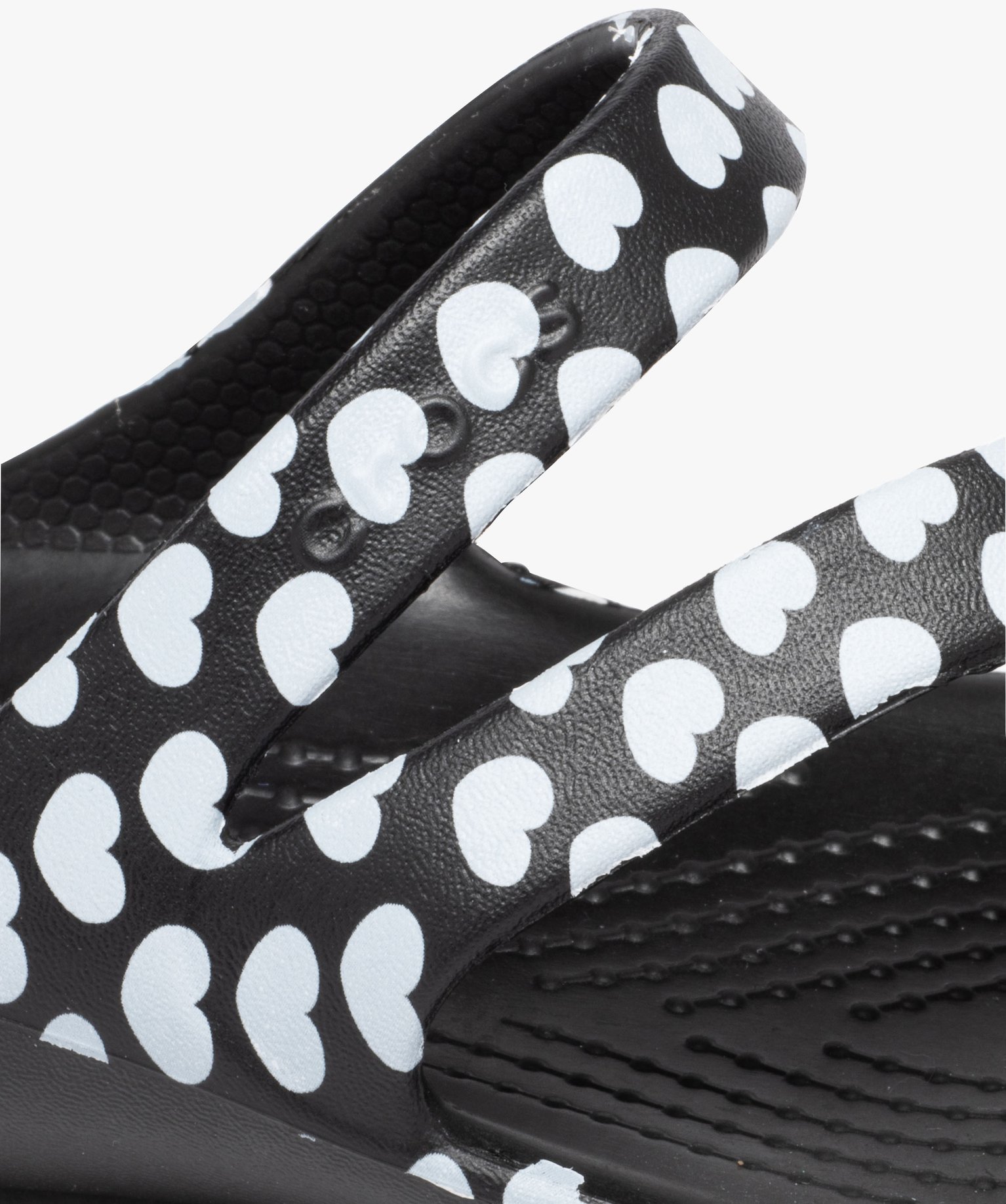 Mules de piscine femme bride en Z à motifs - Crocs noir | GEMO