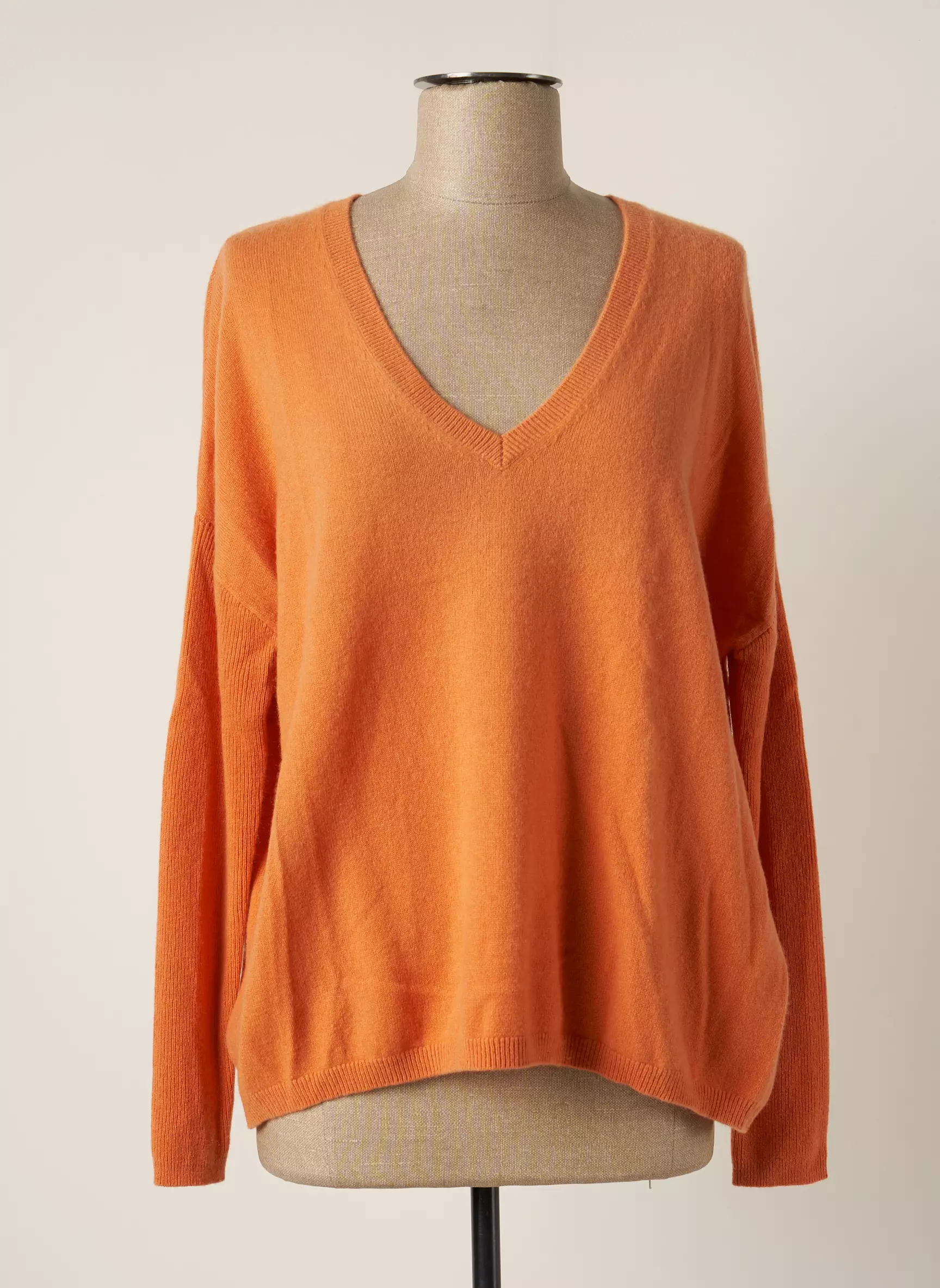 Les Tricots De Lea Pulls Femme couleur orange