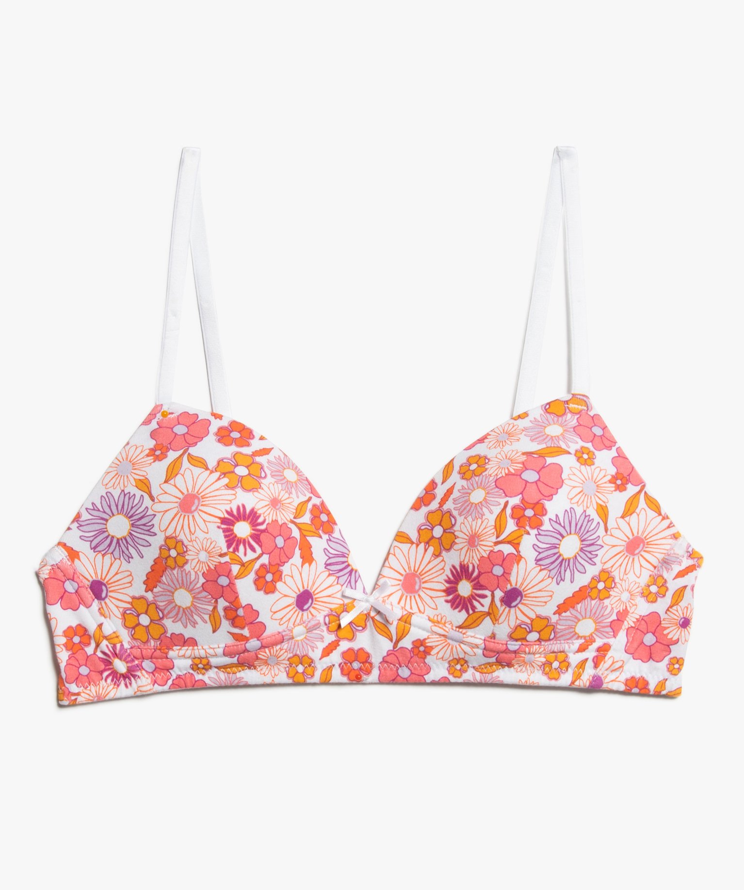 Soutien-gorge fille avec bonnets paddés imprime | GEMO