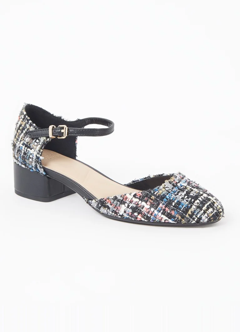 Dune London Dominos Tweed-Effect Pumps