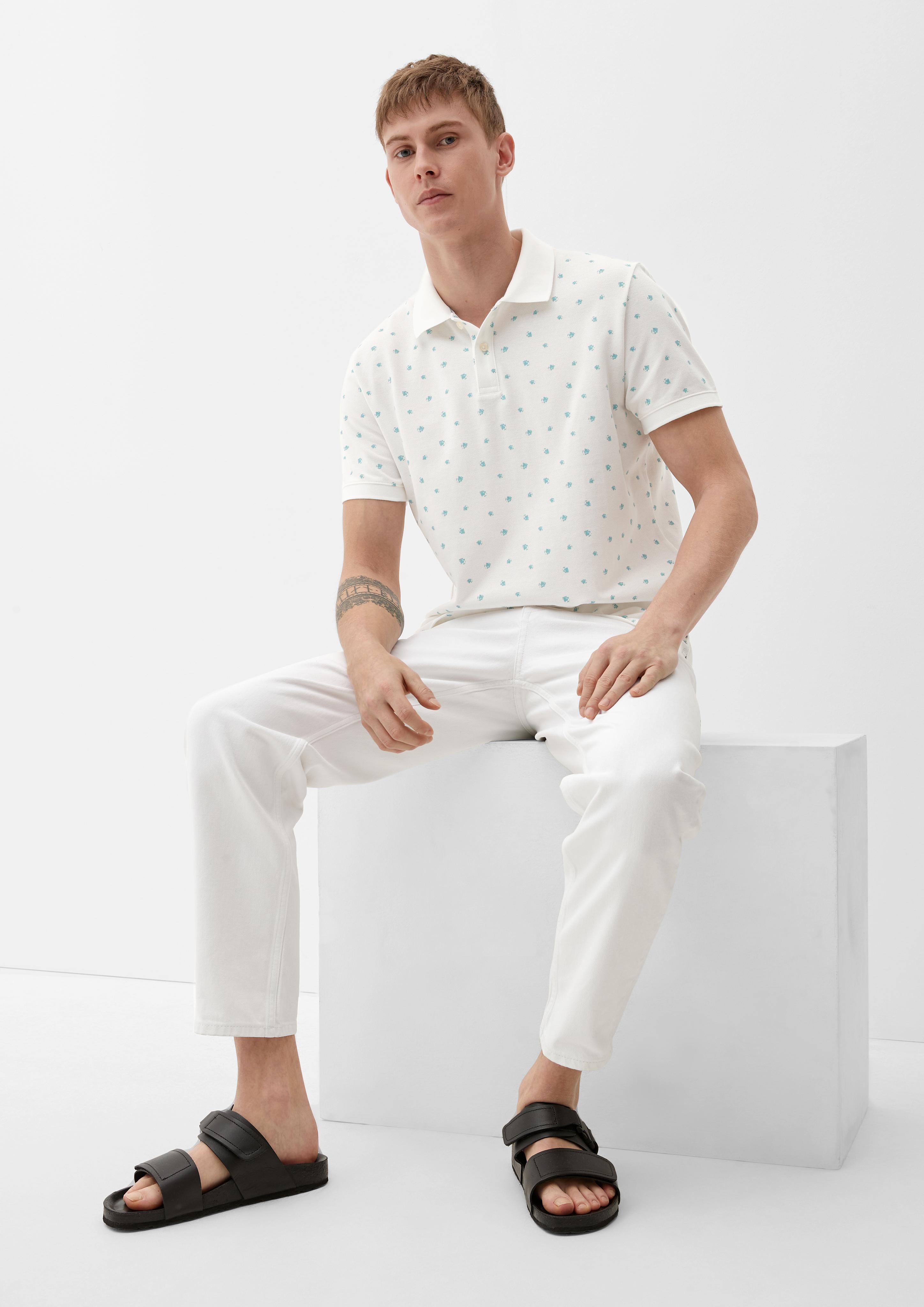 Poloshirt mit Allover-Print  2129836-01A0