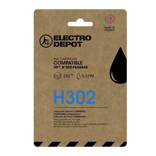 Cartuș de cerneală ELECTRO DEPOT compatibil HP H302 negru