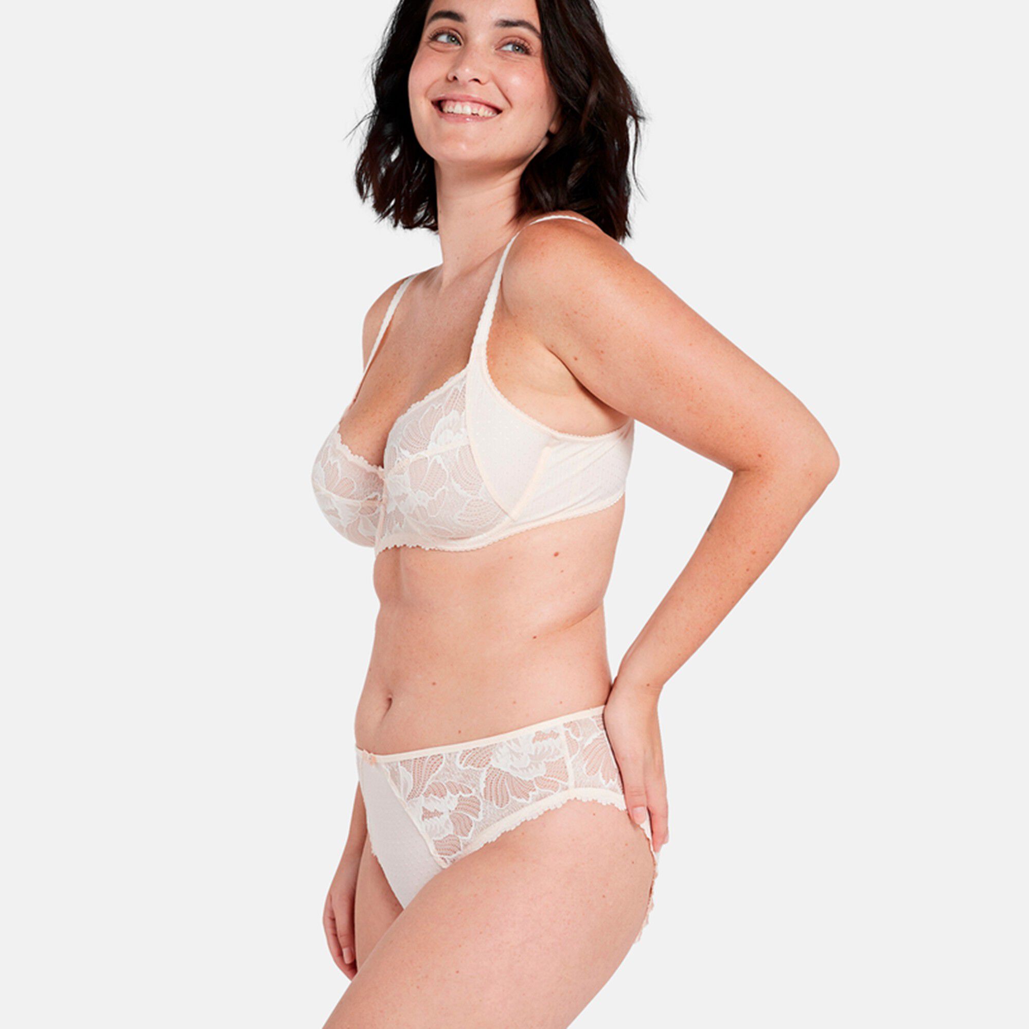 Soutien-gorge dentelle bicolore et microfibre Capucine
