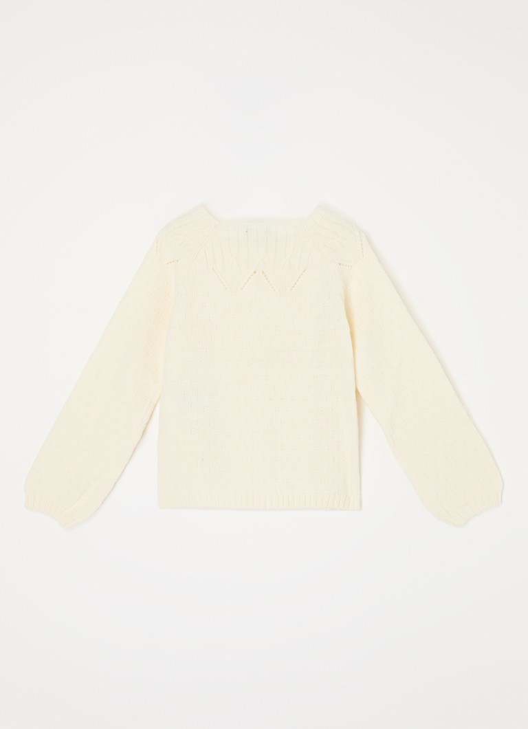 Cardigan Benetton dintr-un amestec fin tricotat.