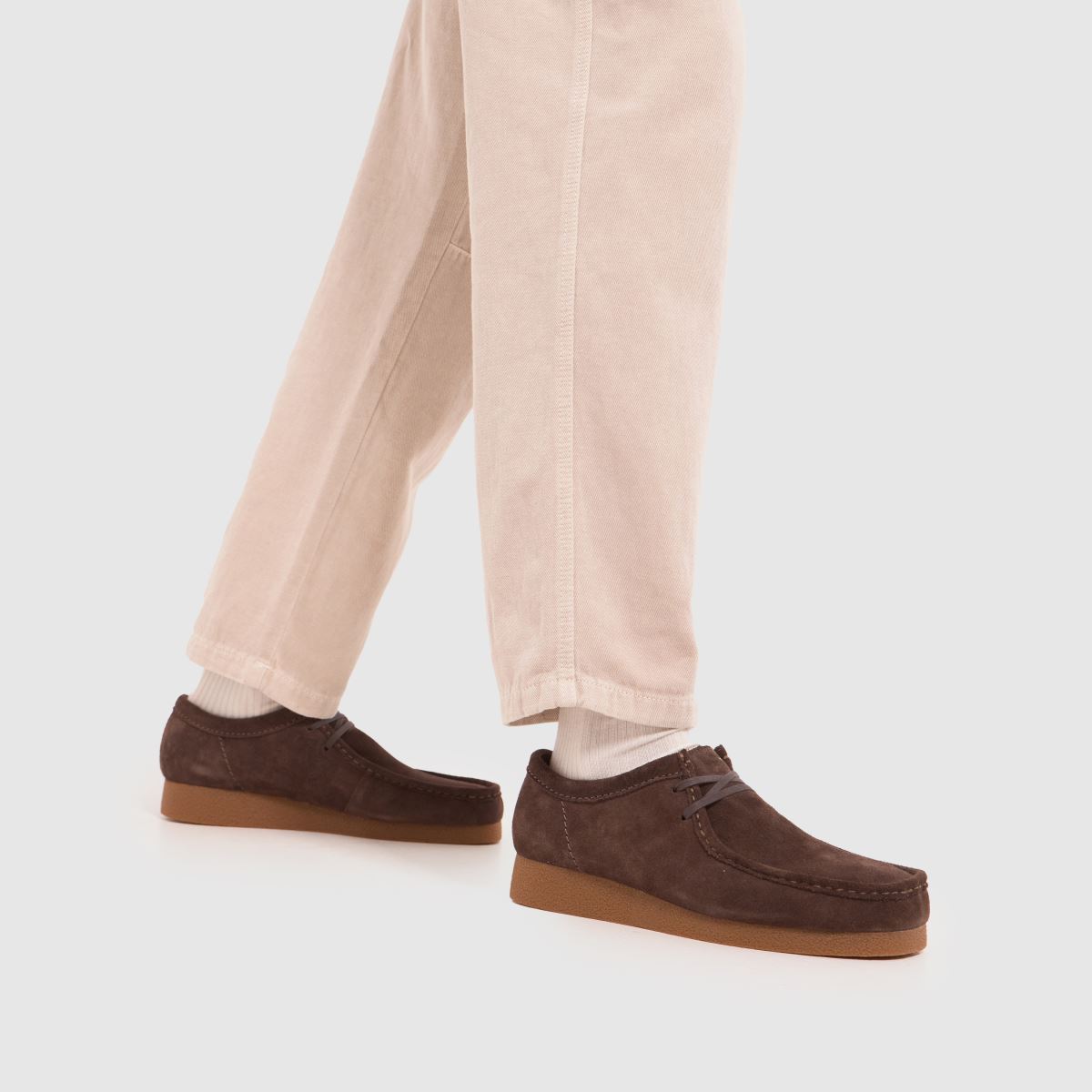 Clarks wallabee Evo sötétbarna cipő