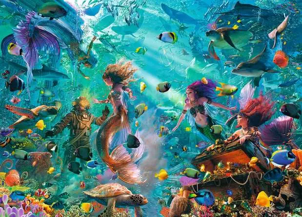 Puzzle 9000 Teile - Königreich unter Wasser