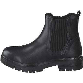 Tom Tailor Chelsea Boots in schwarz