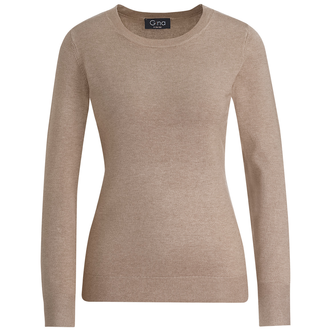 Damen Feinstrickpullover mit Rundhals