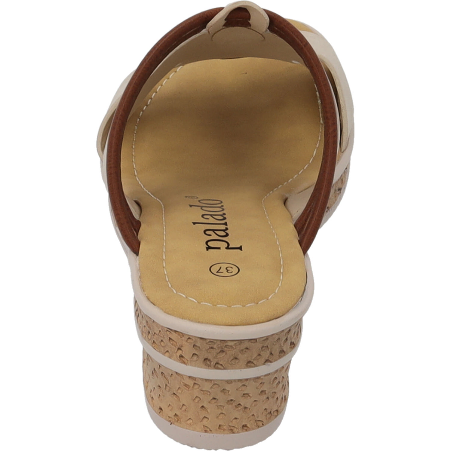 Palado Siolma, Plateau-Pantoletten, Damen, Beige
