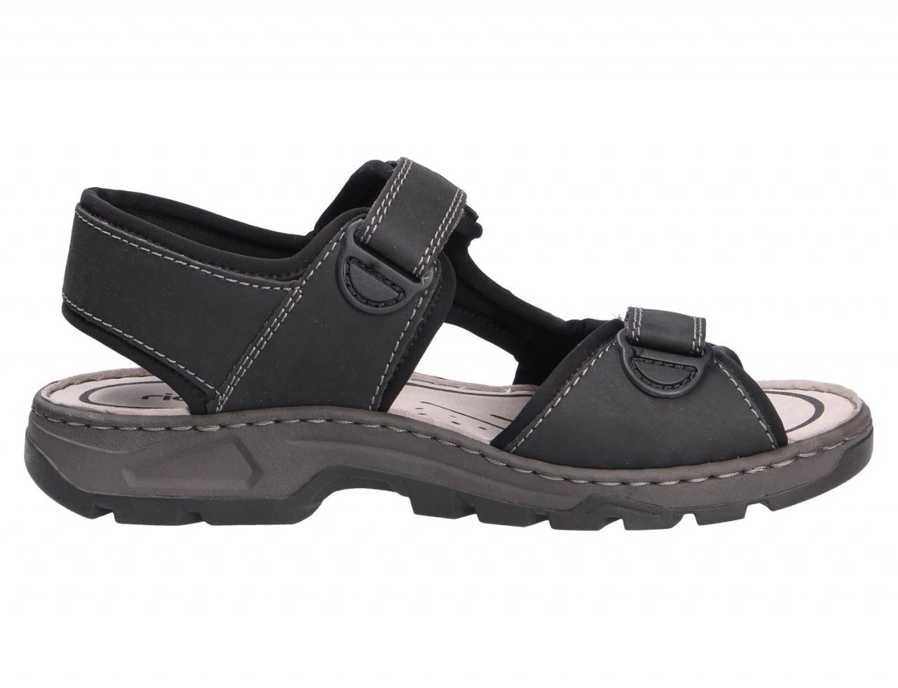 RIEKER Komfort Sandalen schwarz