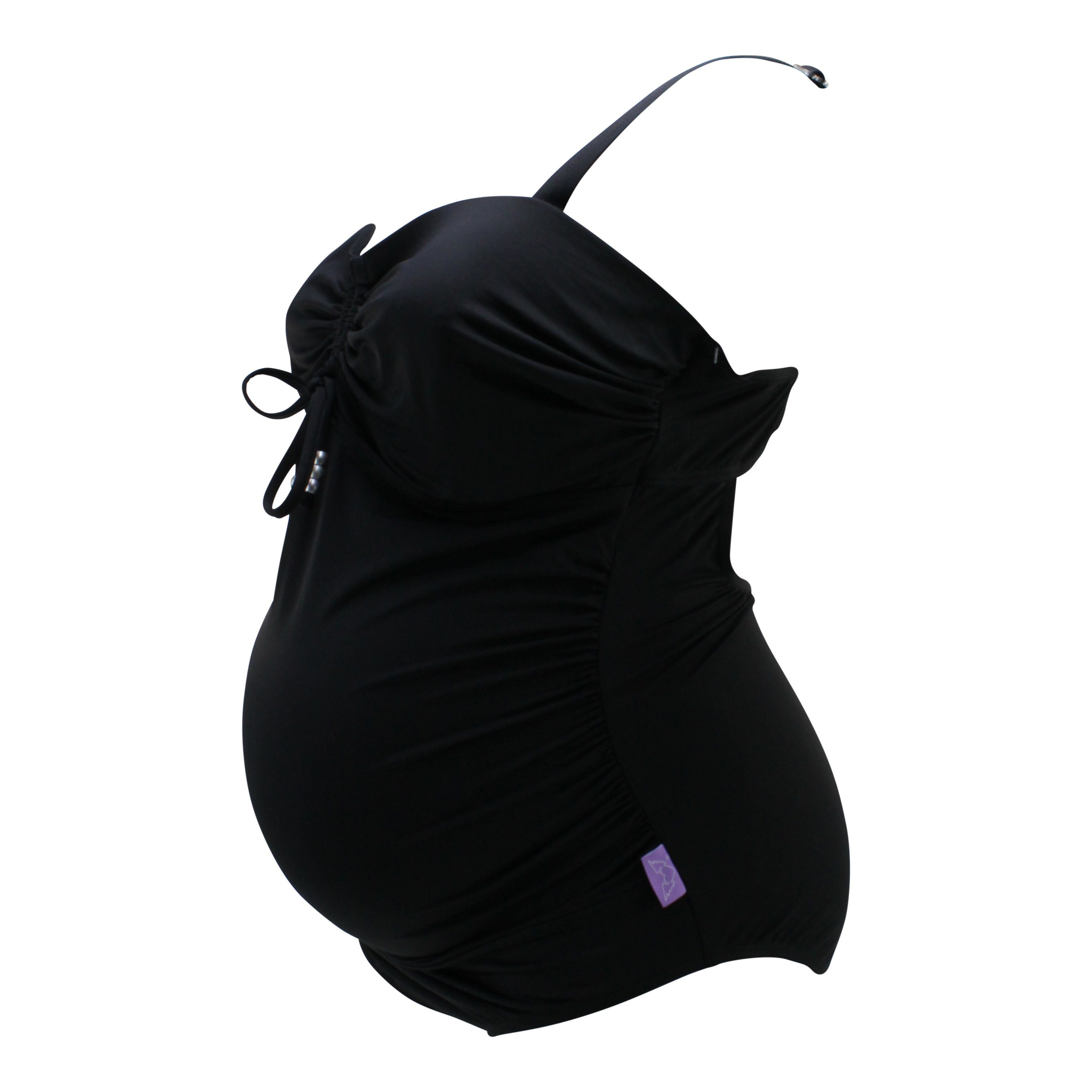 petit amour Umstandsbadeanzug CAMERONA in Schwarz Perfektes Design für Umstandsbademode made in Hamburg: Badeanzug nicht nur für Schwangere mit raffiniert verstellbaren Details so dass der Einteiler mitwächst und auch noch weit über die Schwangerscha