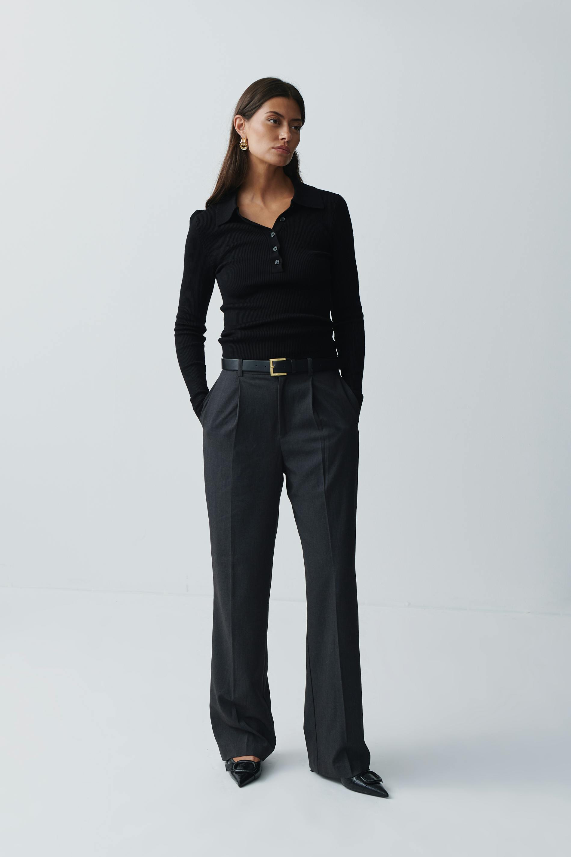 Knitted rib top