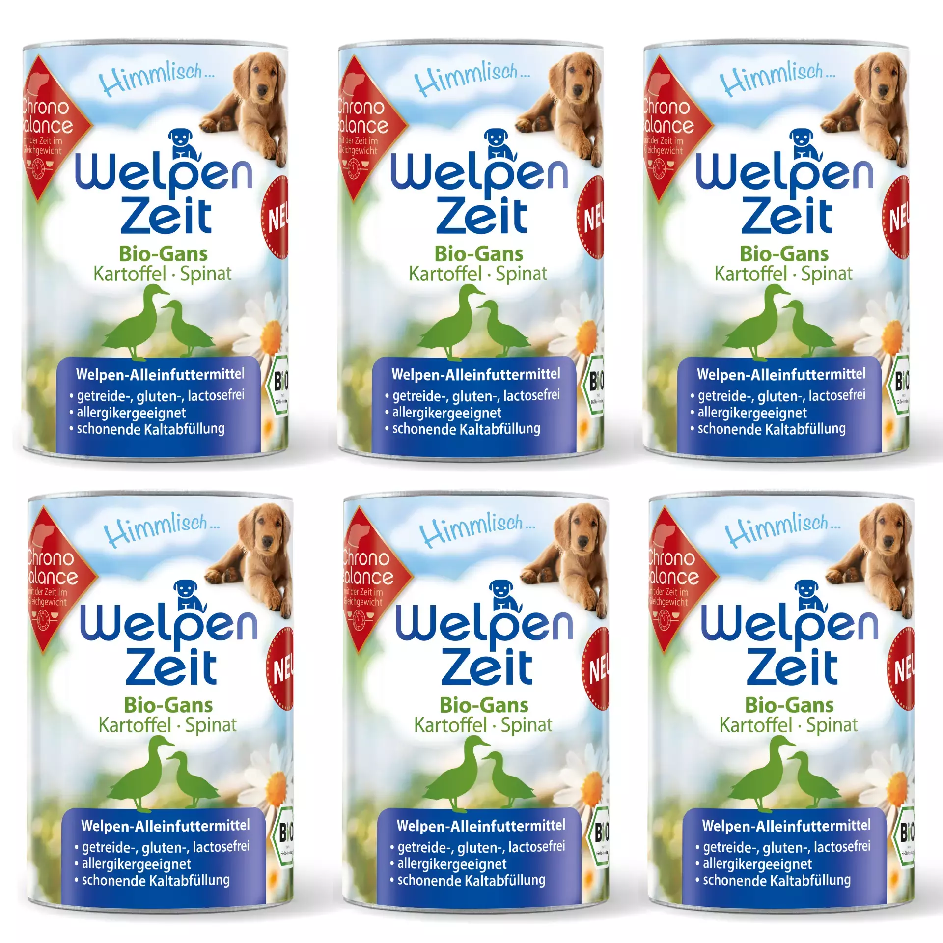 ChronoBalance Biofutter ChronoBalance Welpenfutter -Gans mit Kartoffel und Spinat 2,4 kg