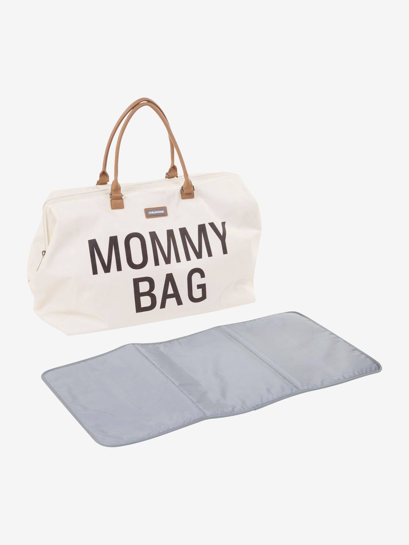 Sac à langer Mommy Bag large CHILDHOME blanc cassé
