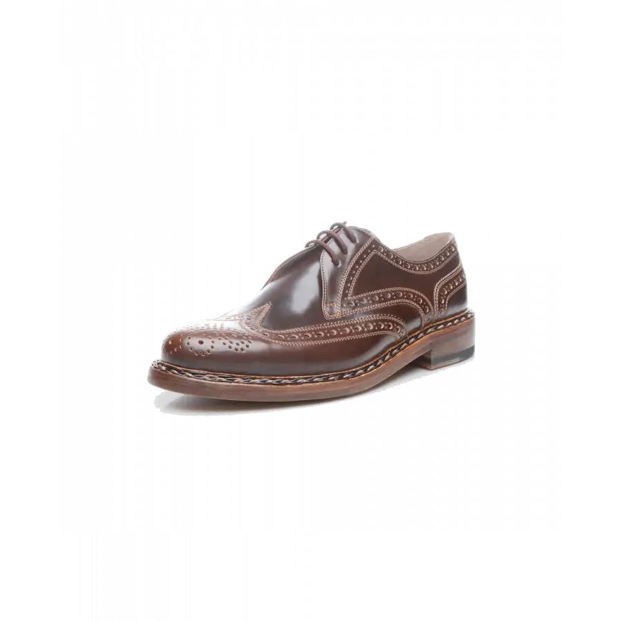 Heinrich Dinkelacker - Businessschuhe Derby BUDA FULL-BROGUE C Cordovan - braun