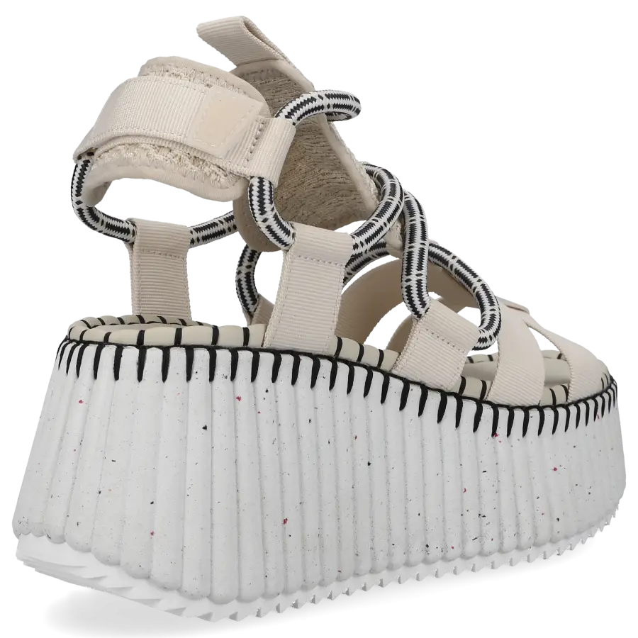 Chloé - Sandalen NAMA Baumwolle - beige