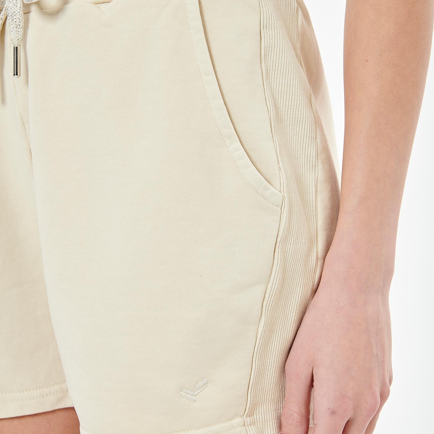 APRIL  Short beige femme 100% coton