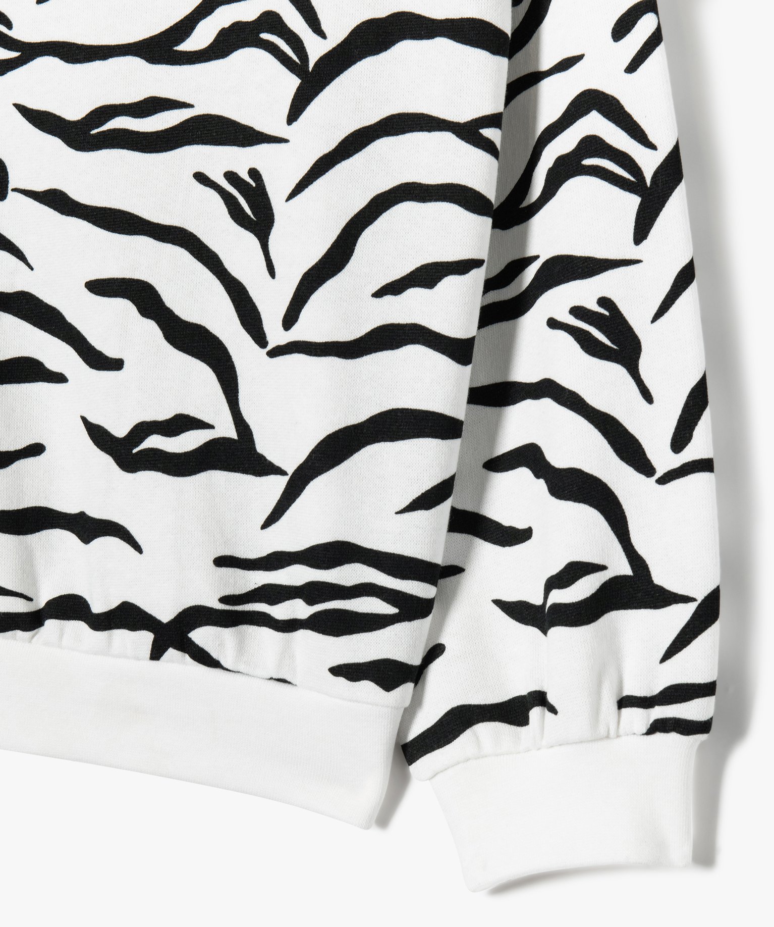 Sweat ample imprimé intérieur molletonné fille ecru | GEMO