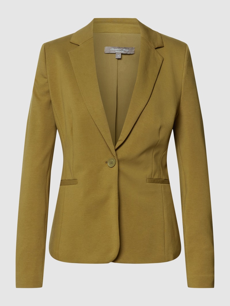 Blazer mit Knopfverschluss in grün