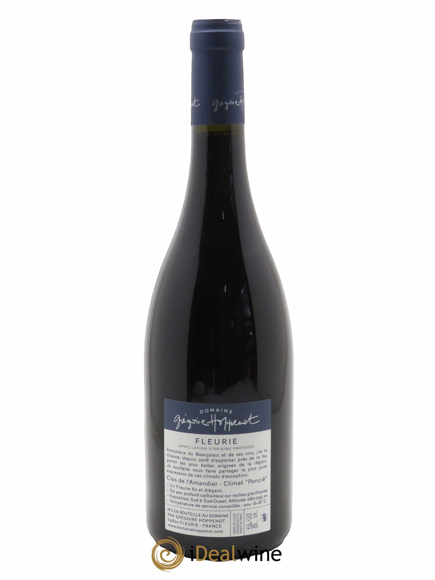 Fleurie Clos de l'Amandier Grégoire Hoppenot (Domaine)  2021 - Lot de 1 Bouteille