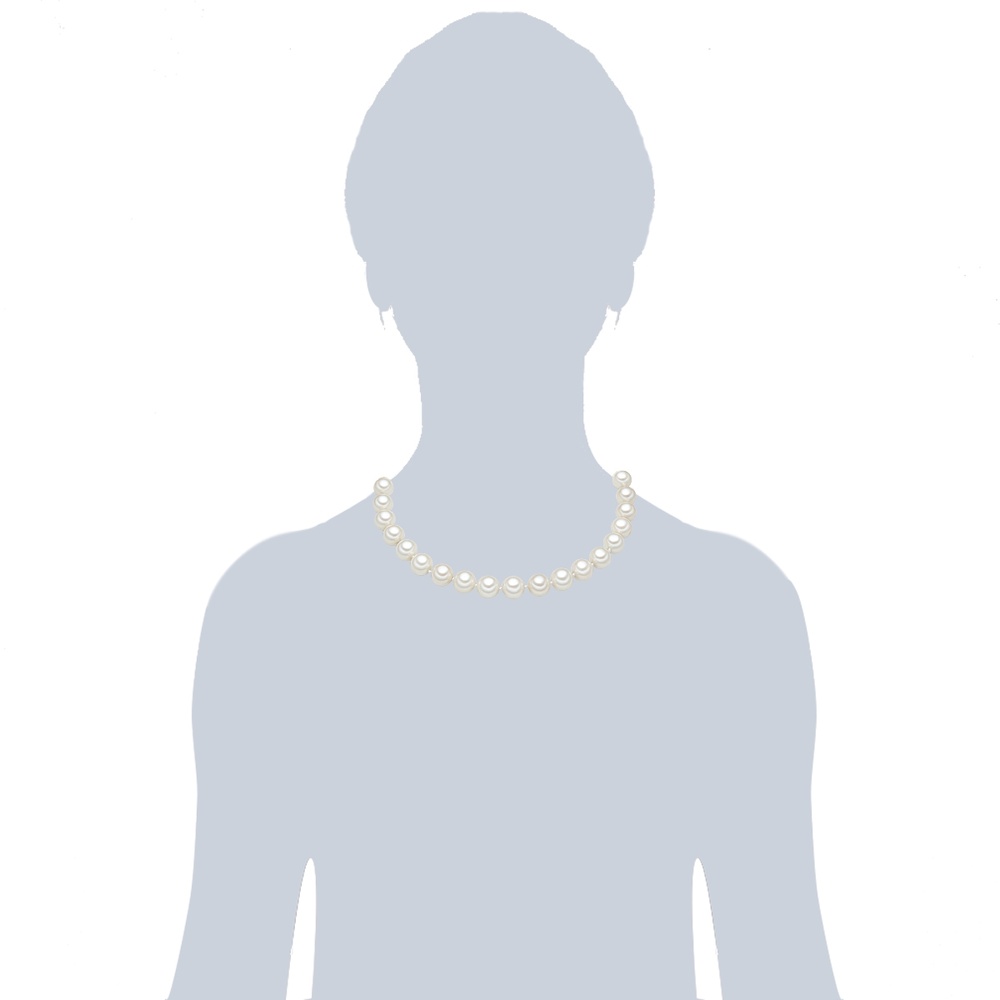 Rafaela Donata Collier de perles Perles organiques Perles organiques en Blanc collier