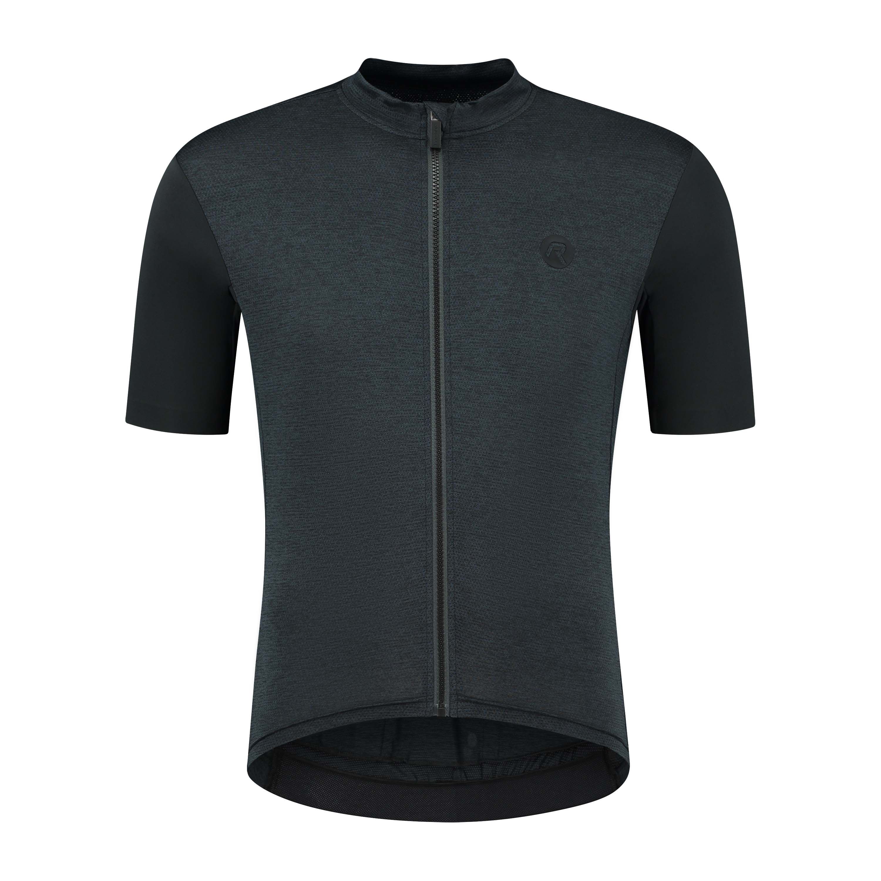 Rogelli Melange Grau/Schwarz Herren Radtrikot Kurzarm